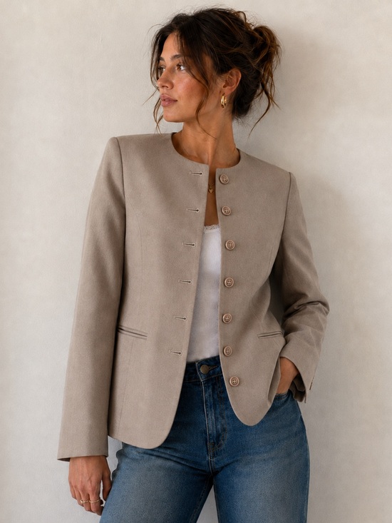 J.Crew Jackets & Blazers - J.Crew Vintage Collarless Blazer Jacket, Size 2P